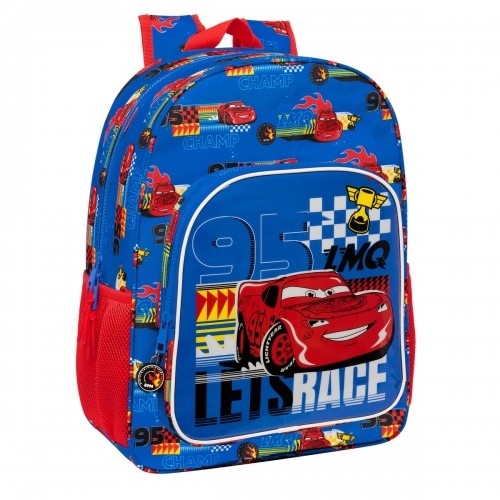 School Bag Cars Race ready Blue 33 x 42 x 14 cm image 1