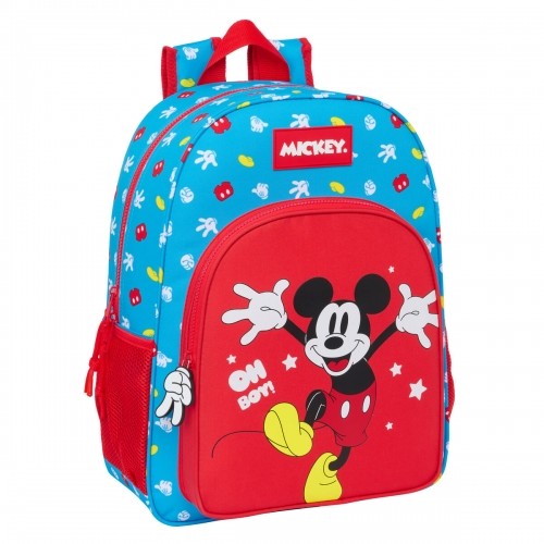 School Bag Mickey Mouse Clubhouse Fantastic Blue Red 33 x 42 x 14 cm image 1