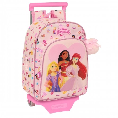 Школьный рюкзак с колесиками Princesses Disney Summer adventures Розовый 26 x 34 x 11 cm image 1