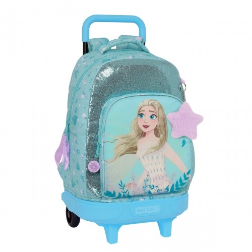 Школьный рюкзак с колесиками Frozen Hello spring Синий 33 X 45 X 22 cm image 1
