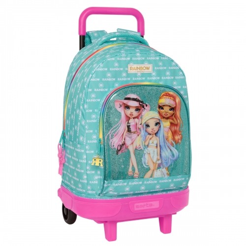 Школьный рюкзак с колесиками Rainbow High Paradise бирюзовый 33 X 45 X 22 cm image 1