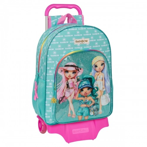 Школьный рюкзак с колесиками Rainbow High Paradise бирюзовый 33 x 42 x 14 cm image 1