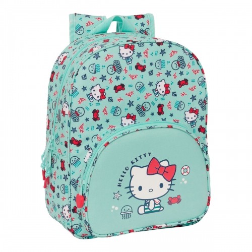 School Bag Hello Kitty Sea lovers Turquoise 26 x 34 x 11 cm image 1