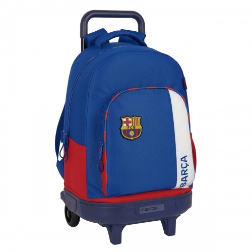 Школьный рюкзак с колесиками F.C. Barcelona Синий Тёмно Бордовый 33 X 45 X 22 cm image 1