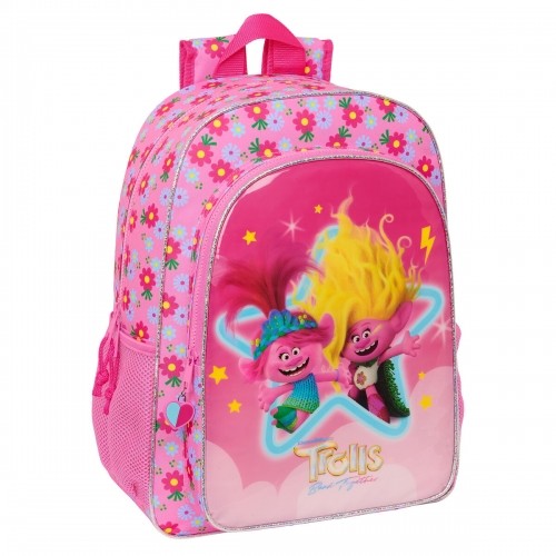 School Bag Trolls Pink 33 x 42 x 14 cm image 1