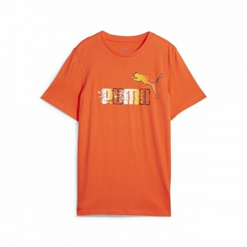 Child's Short Sleeve T-Shirt Puma Ess+ Futureverse Orange image 1