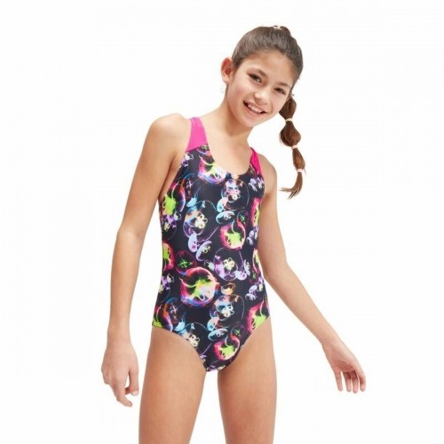 Swimsuit for Girls Speedo Allover Splashback Blue image 1