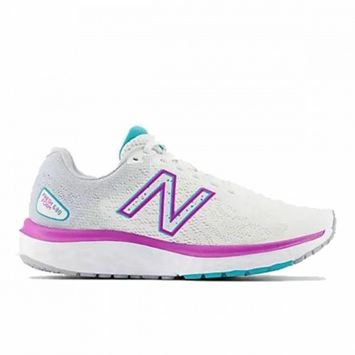 Running Shoes for Adults New Balance Fresh Foam 680v7 White Lady image 1