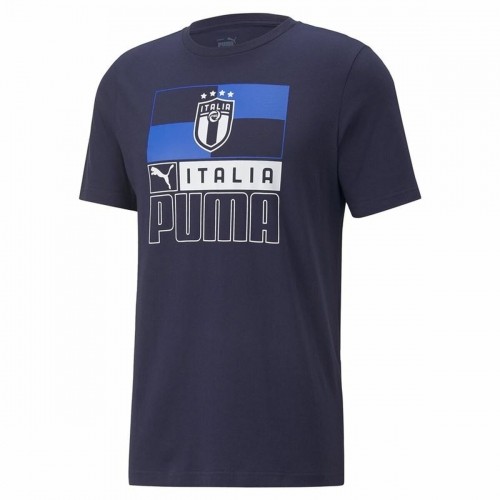 Unisex Krekls ar Īsām Piedurknēm Puma Italia FIGC Tumši zils image 1