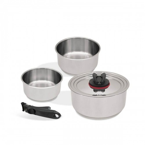 Saucepans Feel Maestro MR-3531-5 Black Steel image 1