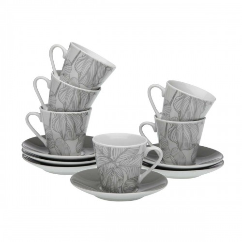 Piece Coffee Cup Set Versa Palm tree Porcelain image 1