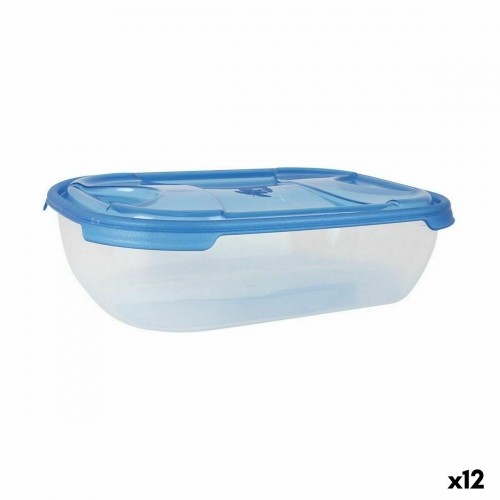 Set of lunch boxes Tontarelli Nuvola 1,15 L Blue Rectangular 3 Pieces (12 Units) image 1