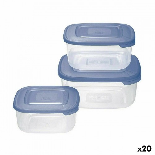 Set of lunch boxes Tontarelli Squared 3 Pieces (20 Units) image 1