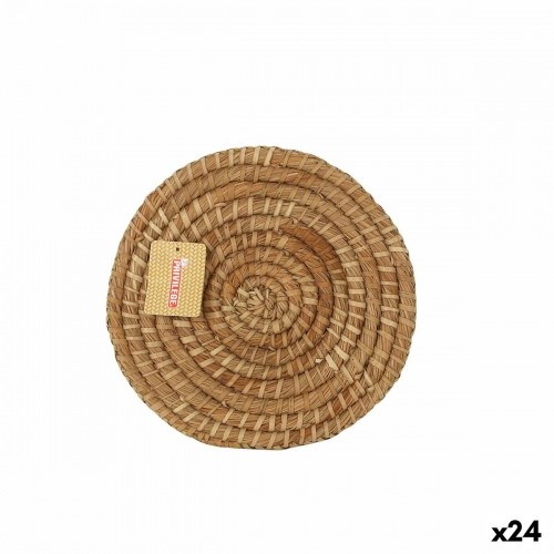 Table Mat Privilege wicker Ø 25 cm (24 Units) image 1