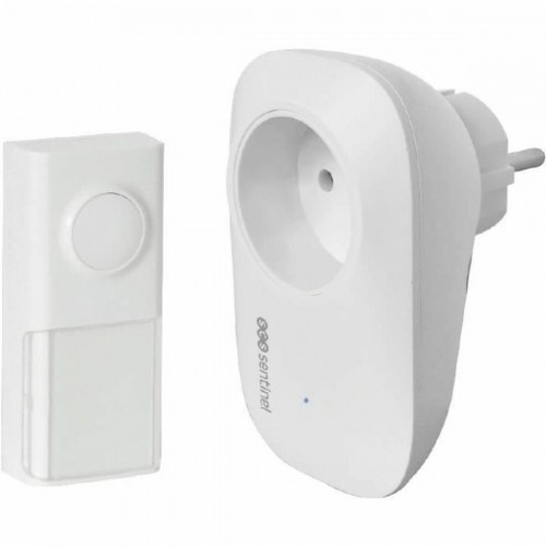 Wireless Doorbell with Push Button Bell SCS SENTINEL EcoBell 100 100 m image 1