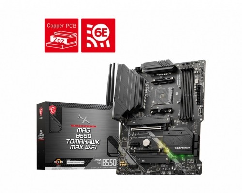 MSI MAG B550 TOMAHAWK MAX WIFI AMD B550 Socket AM4 ATX image 1