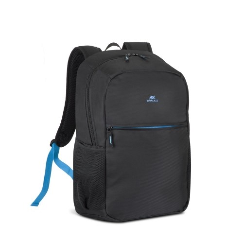 Rivacase Regent 8069 notebook case 43.9 cm (17.3") Backpack Black, Cyan image 1