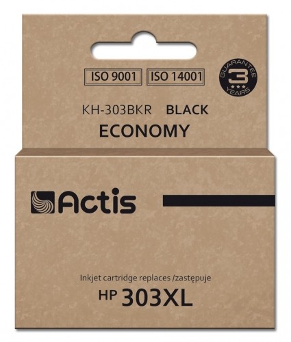 Actis KH-303BKR ink for HP printer, replacement HP 303XL T6N04AE; Premium; 20ml; 600 pages; black image 1