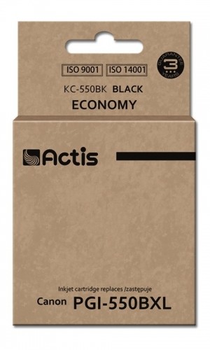 Actis KC-550Bk ink (replacement for Canon PGI-550Bk; Standard; 23 ml; black (with chip) image 1