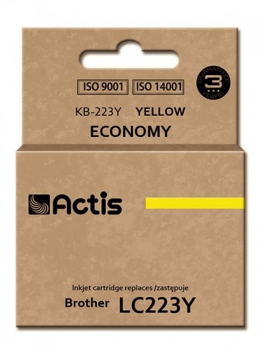 Actis KB-223Y ink (replacement for Brother LC223Y; Standard; 10 ml; yellow) image 1