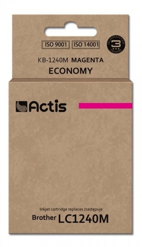 Actis KB-1240M ink for Brother printer; Brother LC1240M/LC1220M replacement; Standard; 19 ml; magenta. image 1
