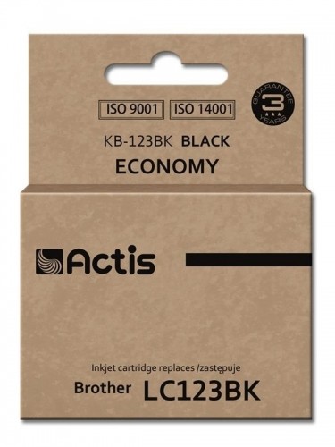 Actis KB-123Bk ink (replacement for Brother LC123BK/LC121BK; Standard; 10 ml; black) image 1