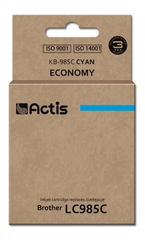 Actis KB-985C Ink cartridge (replacement for Brother LC985C; Standard; 19,5 ml; cyan) image 1