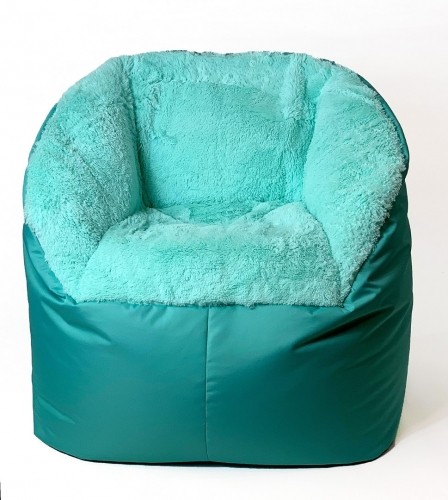 Go Gift Sako sack pouf Fluffy mint XXL 140 x 90 cm image 1