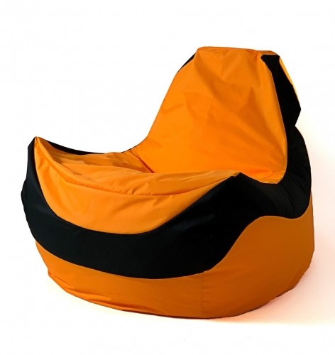 Go Gift Sako bag pouf Bolid orange-black XXL 140 x 100 cm image 1