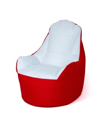 Go Gift Sack Sako Boss pouffe red and white XXL 140 x 90 cm image 1