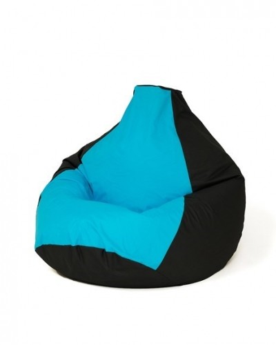 Go Gift Sako bag pouffe Pear black and blue XXL 140 x 100 cm image 1