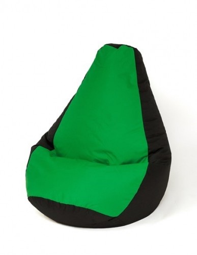 Go Gift Sako bag pouffe Pear black and green XXL 140 x 100 cm image 1