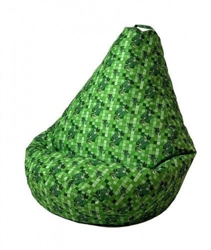 Go Gift Sako bag pouffe Pear print Minecraft XXL 140 x 100 cm image 1