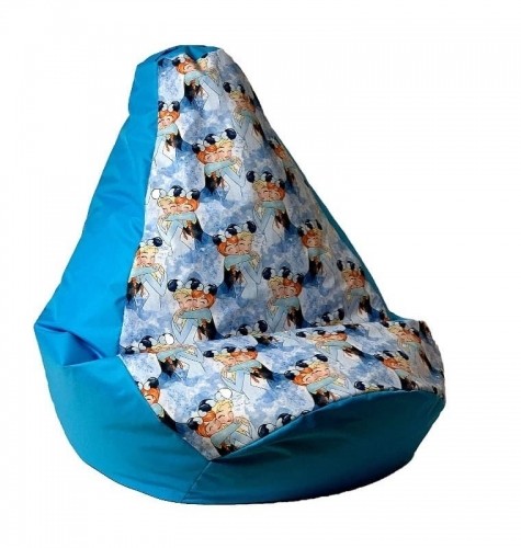 Go Gift Sako bag pouffe pear print blue - Frozen XL 130 x 90 cm image 1