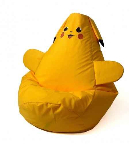 Go Gift Pikachu yellow Sako bag pouffe XL 130 x 90 cm image 1