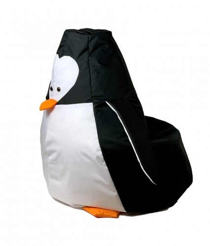 Go Gift Sako bag pouf Penguin black and white L 105 x 80 cm image 1