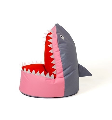 Go Gift Sako bag pouffe Shark grey-pink XXL 100 x 60 cm image 1