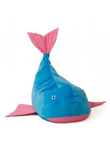 Go Gift Sako bag pouffe Whale blue-pink L 110 x 80 cm image 1