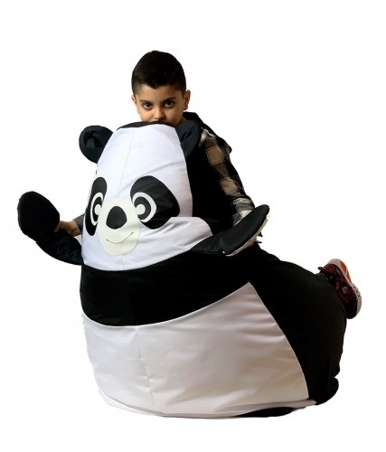 Go Gift Sako bag pouffe Panda black and white XL 130 x 90 cm image 1