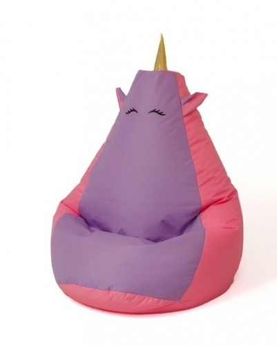 Go Gift Sako bag pouf Unicorn pink-purple XXL 140 x 100 cm image 1