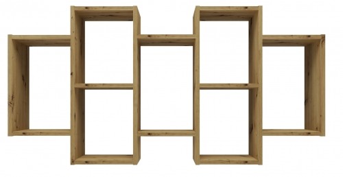 Top E Shop Hanging bookcase Bilbao 7.0 Wall mounted shelves Oak Artisan image 1