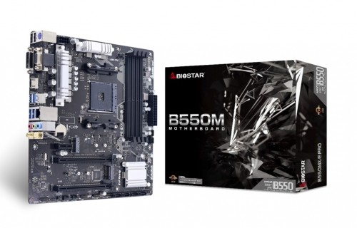 Biostar B550MX/E PRO motherboard AMD B550 Socket AM4 micro ATX image 1