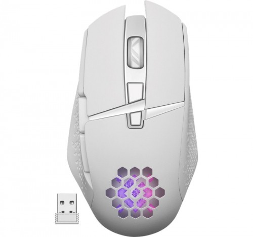 MOUSE DEFENDER GM-514 GLORY OPTIC RF RGB 3200dpi 7P WHITE image 1