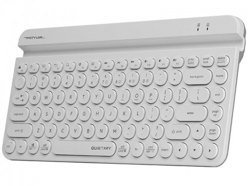 A4 Tech Wireless keyboard A4tech FSTYLER FBK30 White 2.4GHz+BT (Silent) A4TKLA47187 image 1