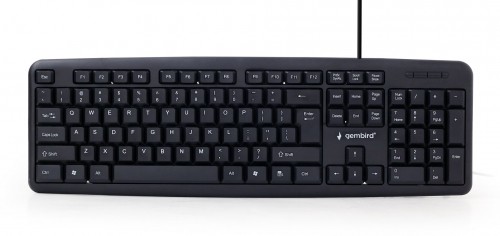 Gembird KB-U-103 keyboard USB US English Black image 1