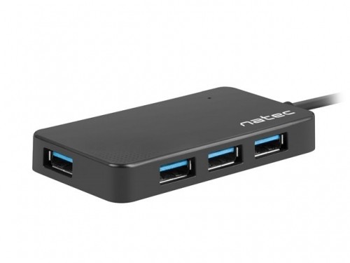 NATEC Hub USB 3.0 Moth (4 ports, black) image 1