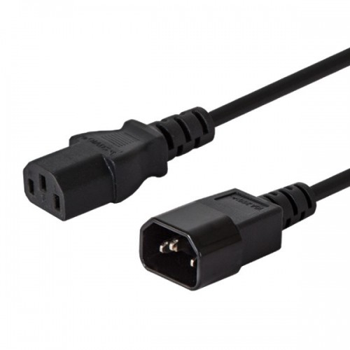 Savio CL-99 power cable Black 1.2 m C14 coupler C13 coupler image 1