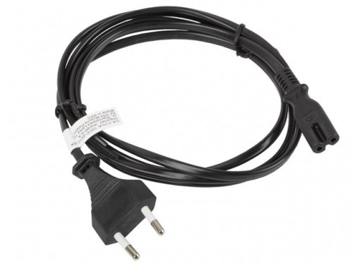 Lanberg CA-C7CA-10CC-0018-BK power cable Black 1.8 m C7 coupler CEE7/16 image 1