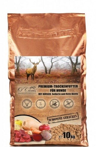 O'CANIS dry roasted dog food- deer flavor- 10 kg image 1