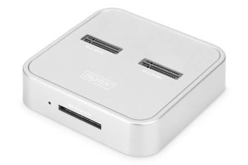 Digitus M.2 NVMe + M.2 SATA SSD Docking Station with SD Express Card Reader, USB-C™ image 1